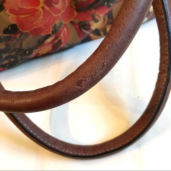 Firenze Bella Purse Floral 100% Genuine Leather 🍂 - Picture 6 of 16